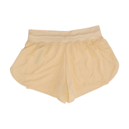 Peach Solid Active Shorts
