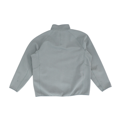 Gray Solid 1/4 Zip Pullover
