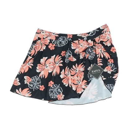Black Floral Swim Bottom
