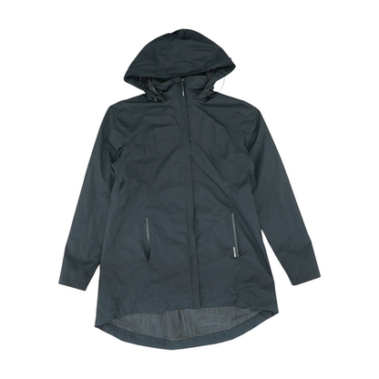 Gray Geometric Rain Jacket
