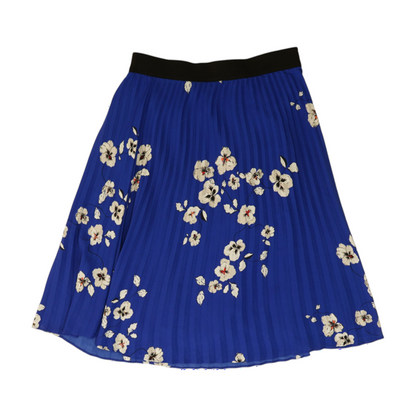 Blue Petite Floral Mini Skirt