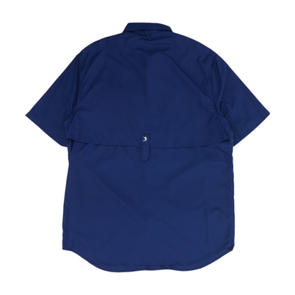 Navy Solid Outdoor Button Down