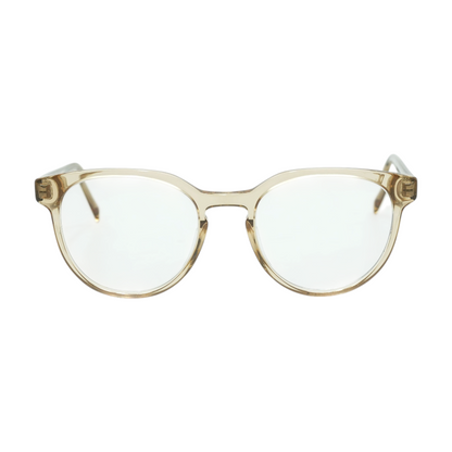 Gold Wright M Round Prescription Eyewear