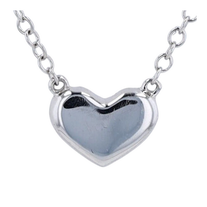 14K White Gold Diamond Pendant Necklace