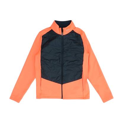 Neon Orange Color Block Jacket