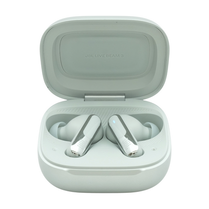 Silver Live Beam 3 Wireless Earbuds