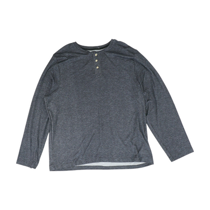 Gray Solid Pajama Top