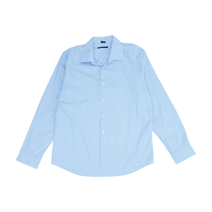 Purple Striped Long Sleeve Button Down