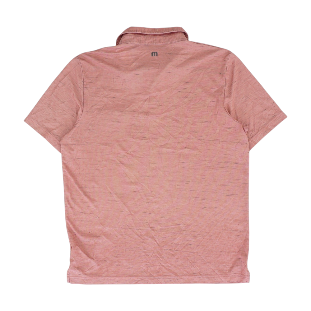 Red Solid Short Sleeve Polo