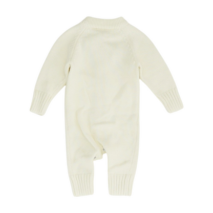 Cream Long Sleeve One-Piece