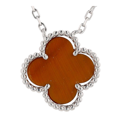 Sterling Silver Tigers Eye Pendant Necklace