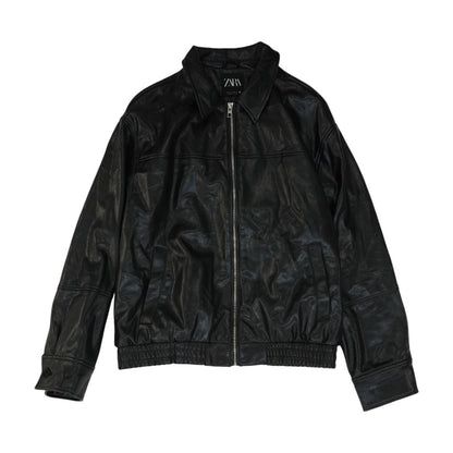 Black Faux Leather Jacket