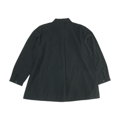 Black Petite Button Down