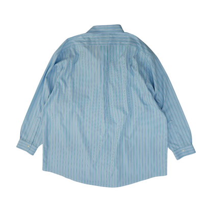 Blue Big & Tall Solid Long Sleeve Button Down