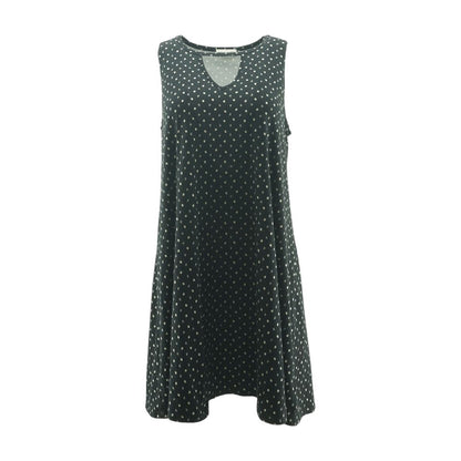 Black Geometric Mini Dress