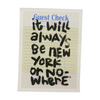 New York or Nowhere New York Check Poster – Image 1