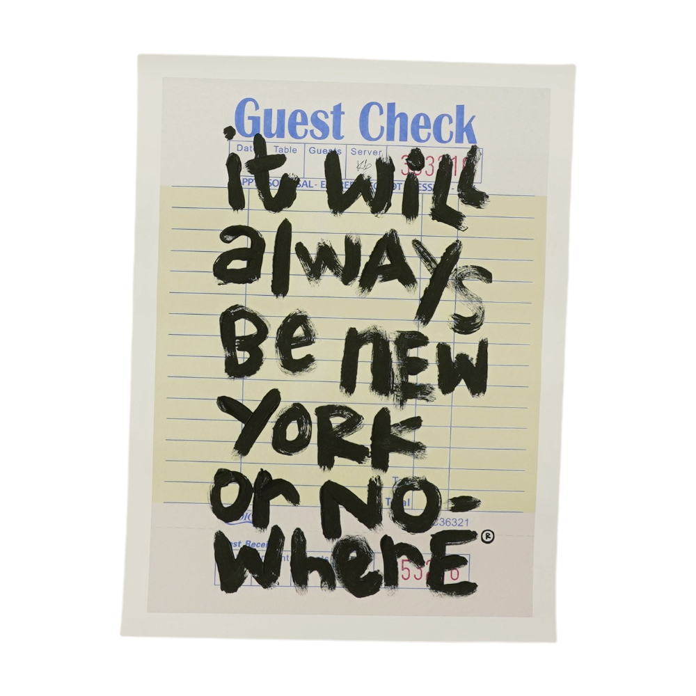 New York or Nowhere New York Check Poster – Image 1