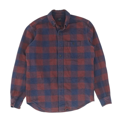 Blue Check Flannel Button Down