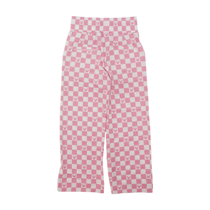 Pink Check Pants
