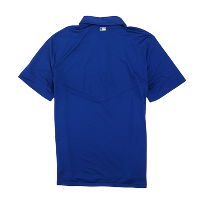 Blue Chicago Cubs Striped Short Sleeve Polo