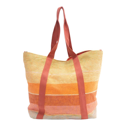 Multicolored Woven Tote Bag