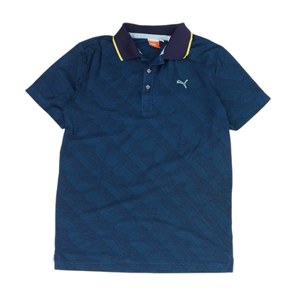 Blue Print Short Sleeve Polo