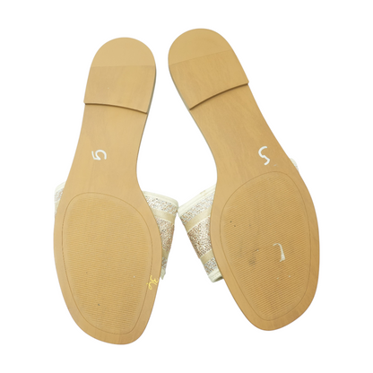 Gold Flat Sandals