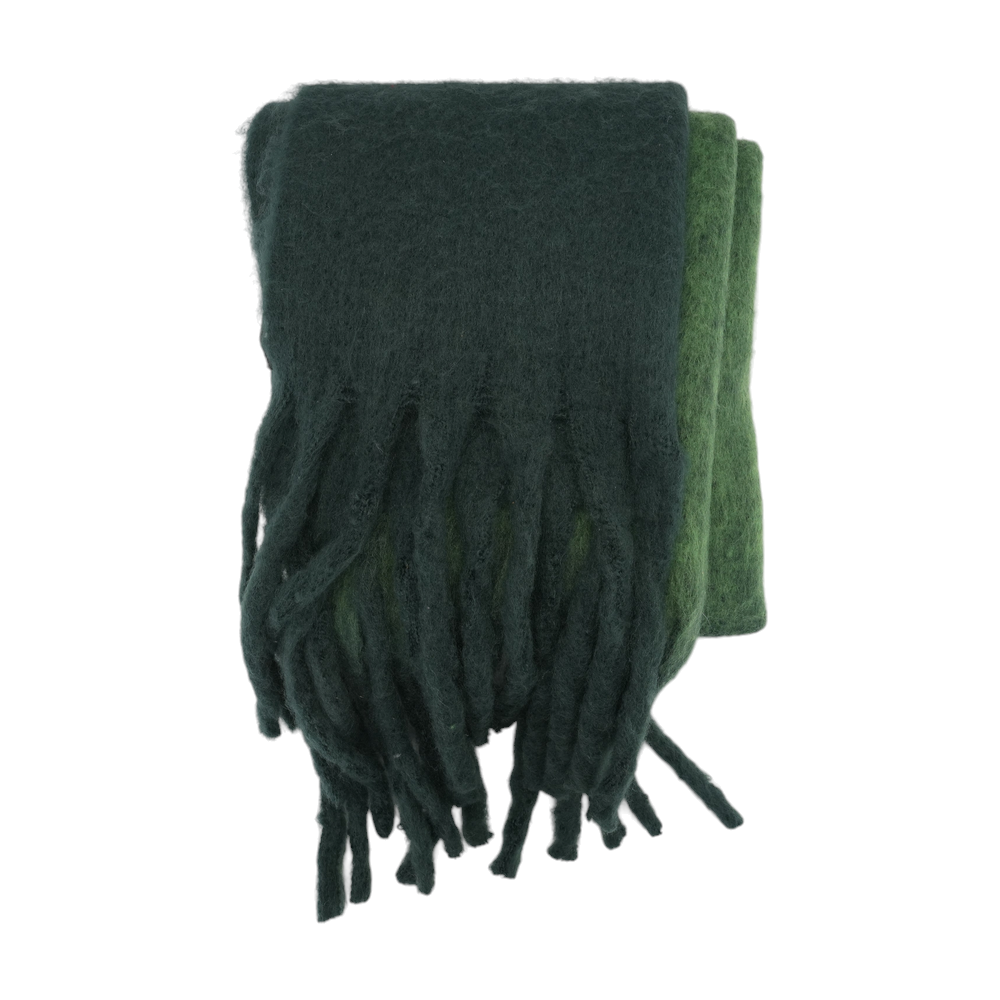 Green Graphic 100% Polyester Scarf