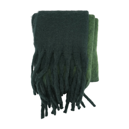 Green Graphic 100% Polyester Scarf