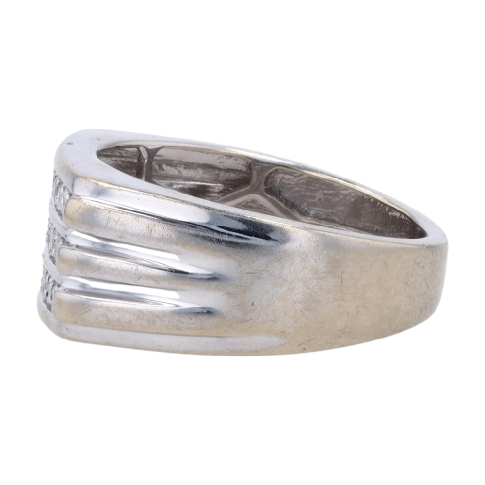 1/4 ctw 14K White Gold Diamond Band – Image 2