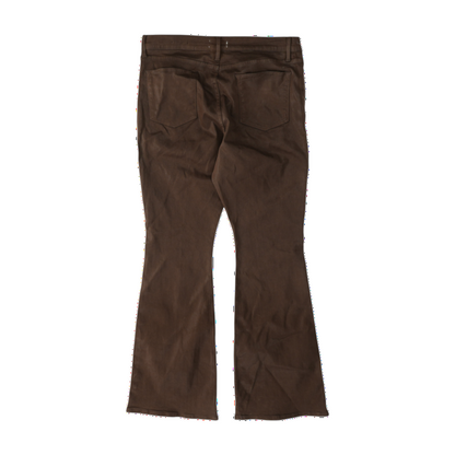 Brown Bell Bottom Jeans
