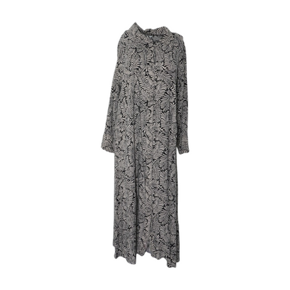 Black Floral Midi Dress