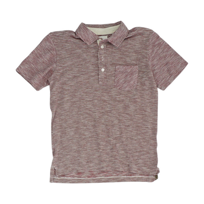 Red Striped Short Sleeve Polo