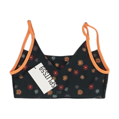 Black Floral Bra