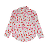 Pink Print Button Down