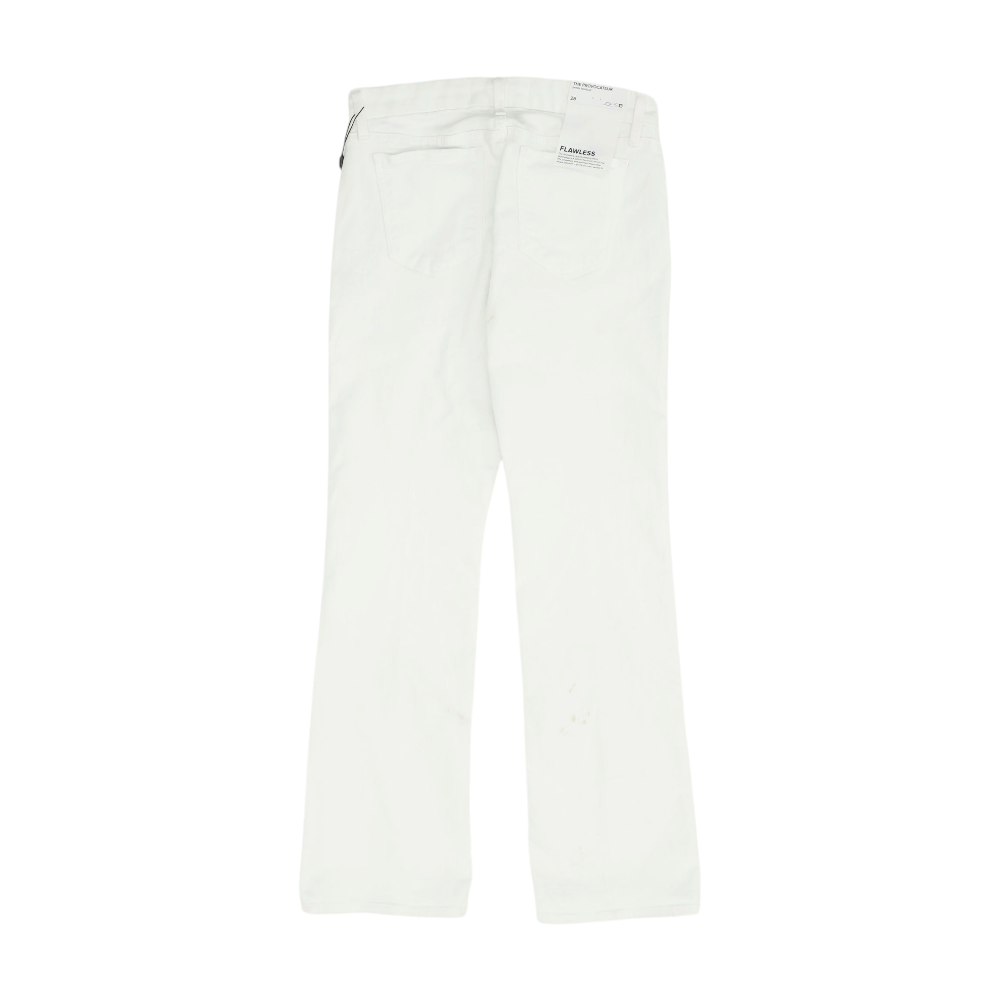 White Petite Bootcut Jeans
