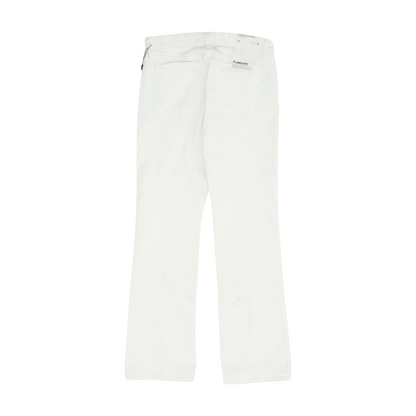 White Petite Bootcut Jeans
