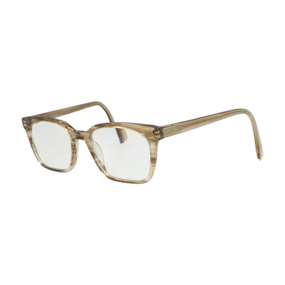 Brown Hughes N Rectangle Prescription Eyewear