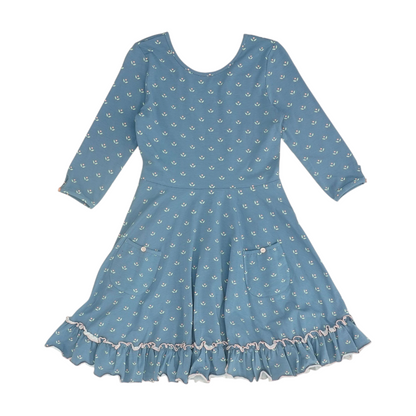 Blue Print Dress