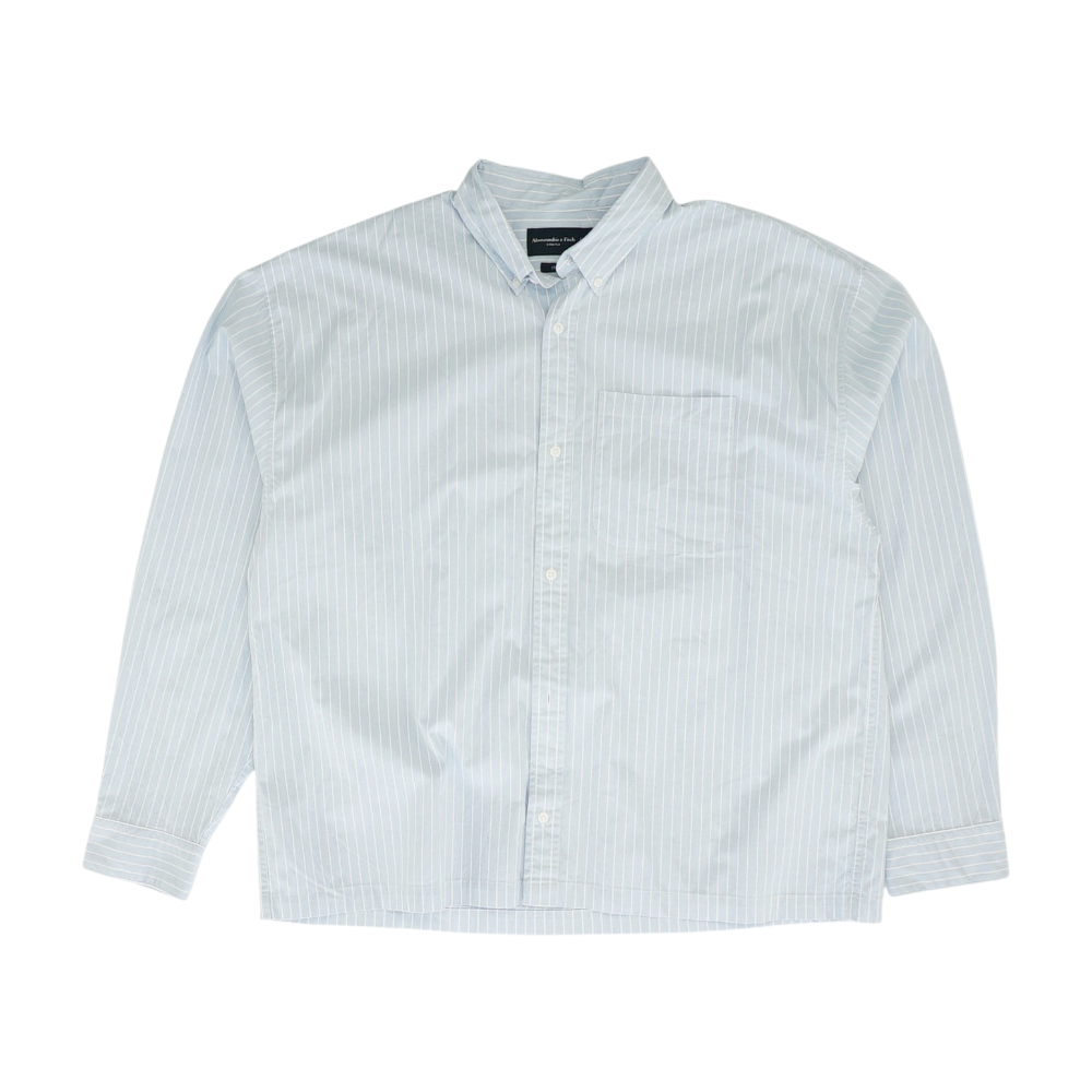 Blue Striped Long Sleeve Button Down