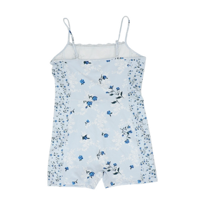 Blue Floral Romper