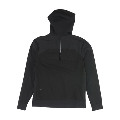 Black Solid Hoodie Pullover