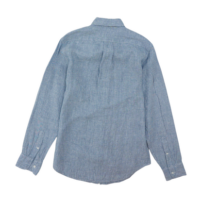 Blue Check Long Sleeve Button Down