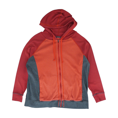 Red Color Block Jacket