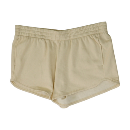 Beige Solid Active Shorts