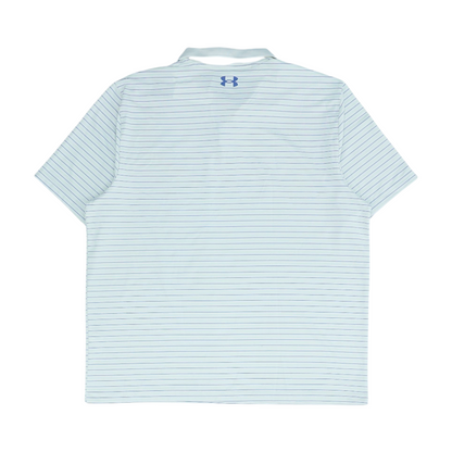 White Striped Short Sleeve Polo