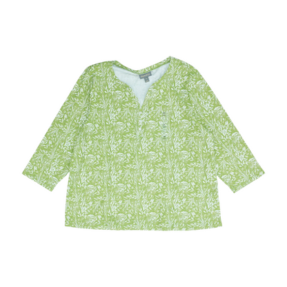 Green Plus Floral Blouse