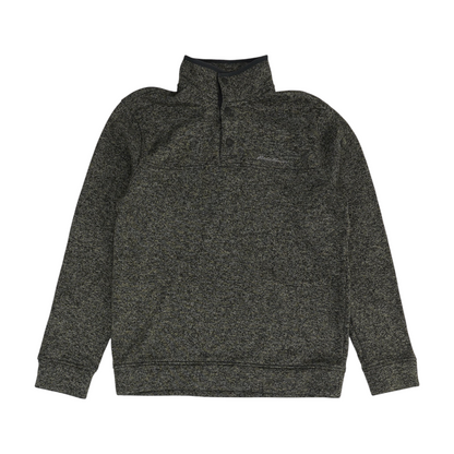 Gray Solid 1/4 Zip Pullover