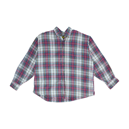 Multi Plaid Flannel Button Down