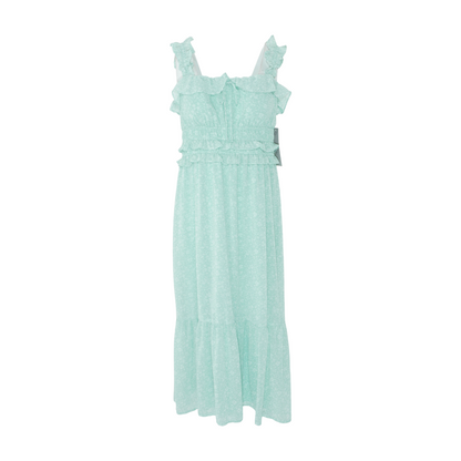 Green Floral Midi Dress